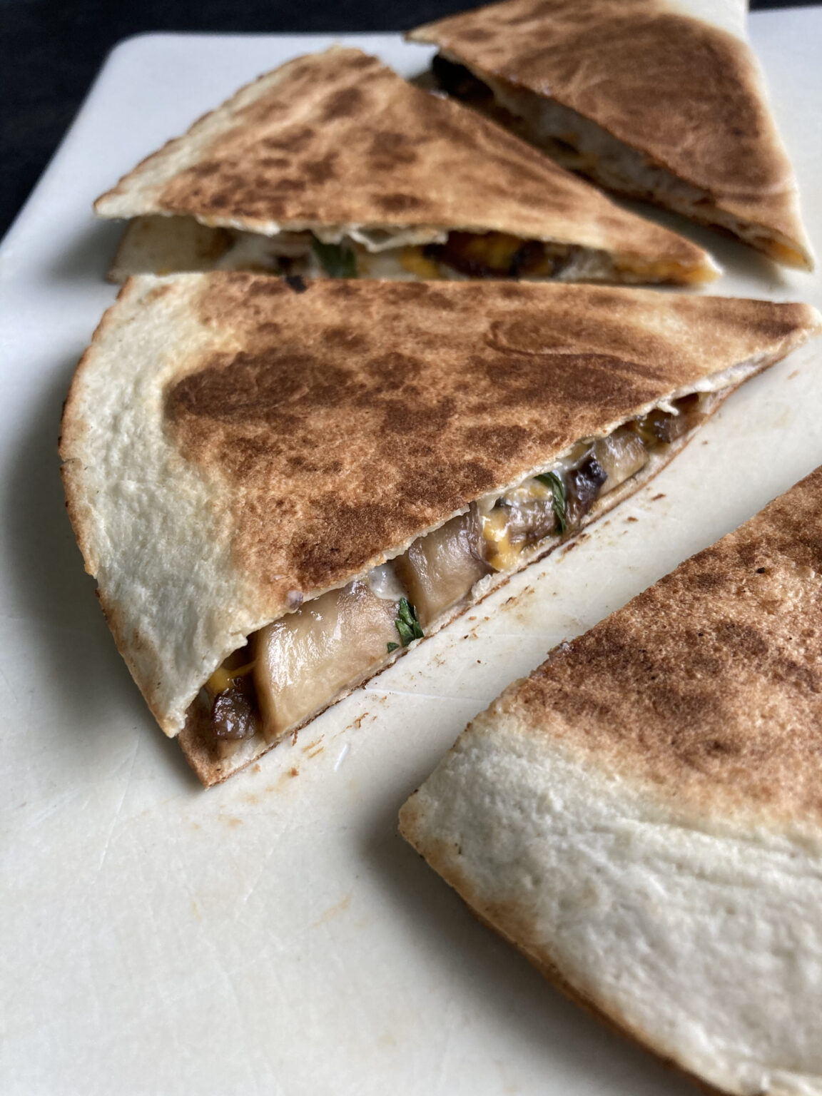 Quesadillas aux champignons – Torchons &amp; Serviettes